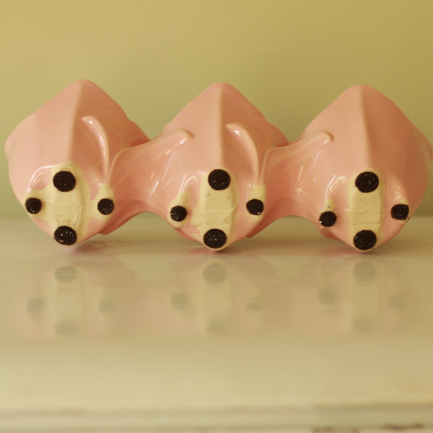 Vintage Triple Tulip Pink Planter