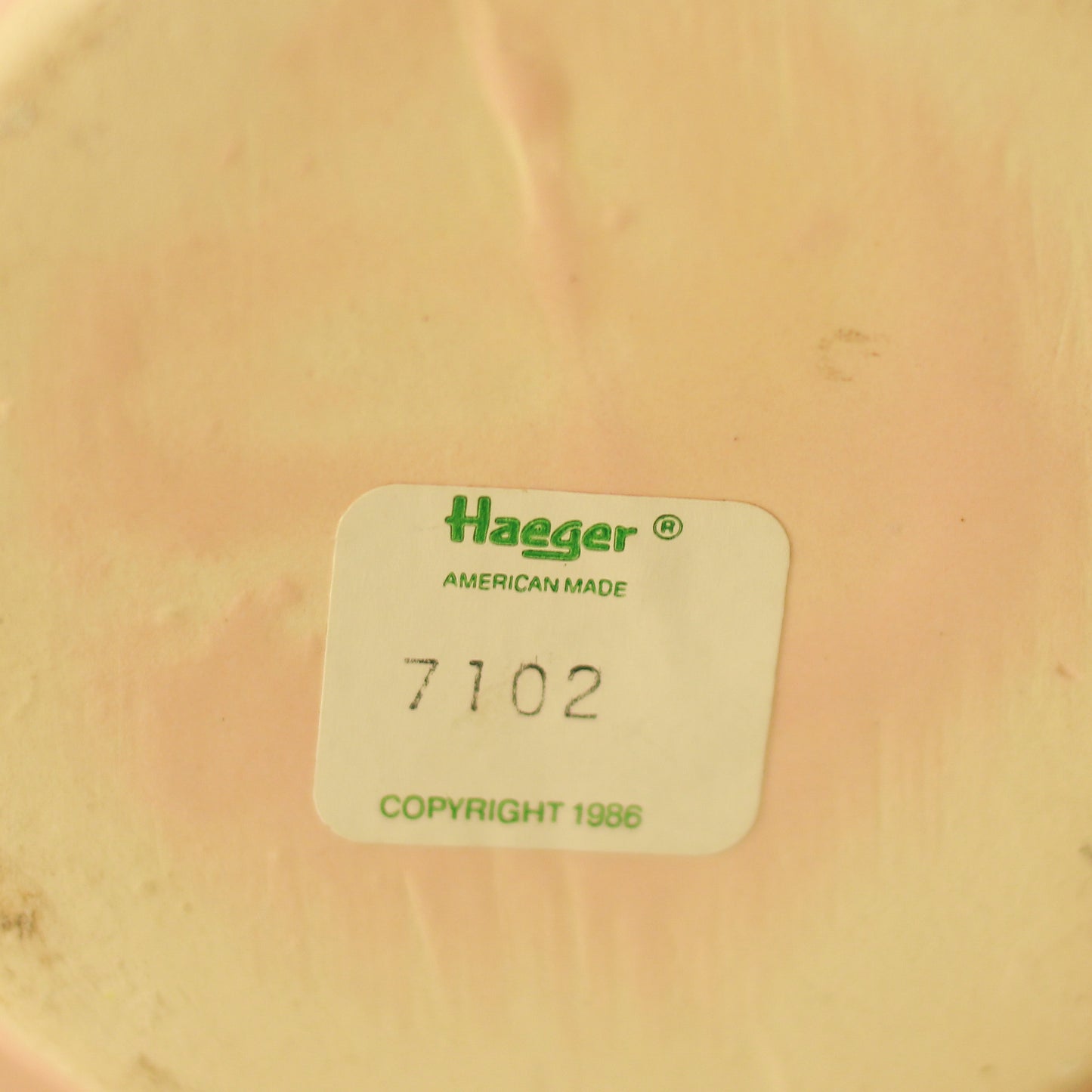 Vintage Haeger Dusty Pink Lily Vase