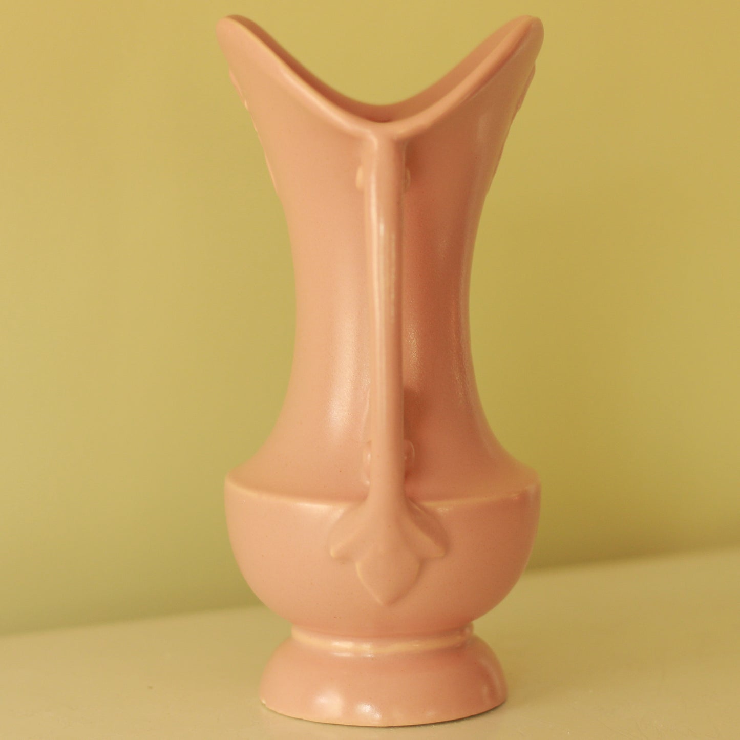 Vintage Abingdon Pink Double Handled Vase