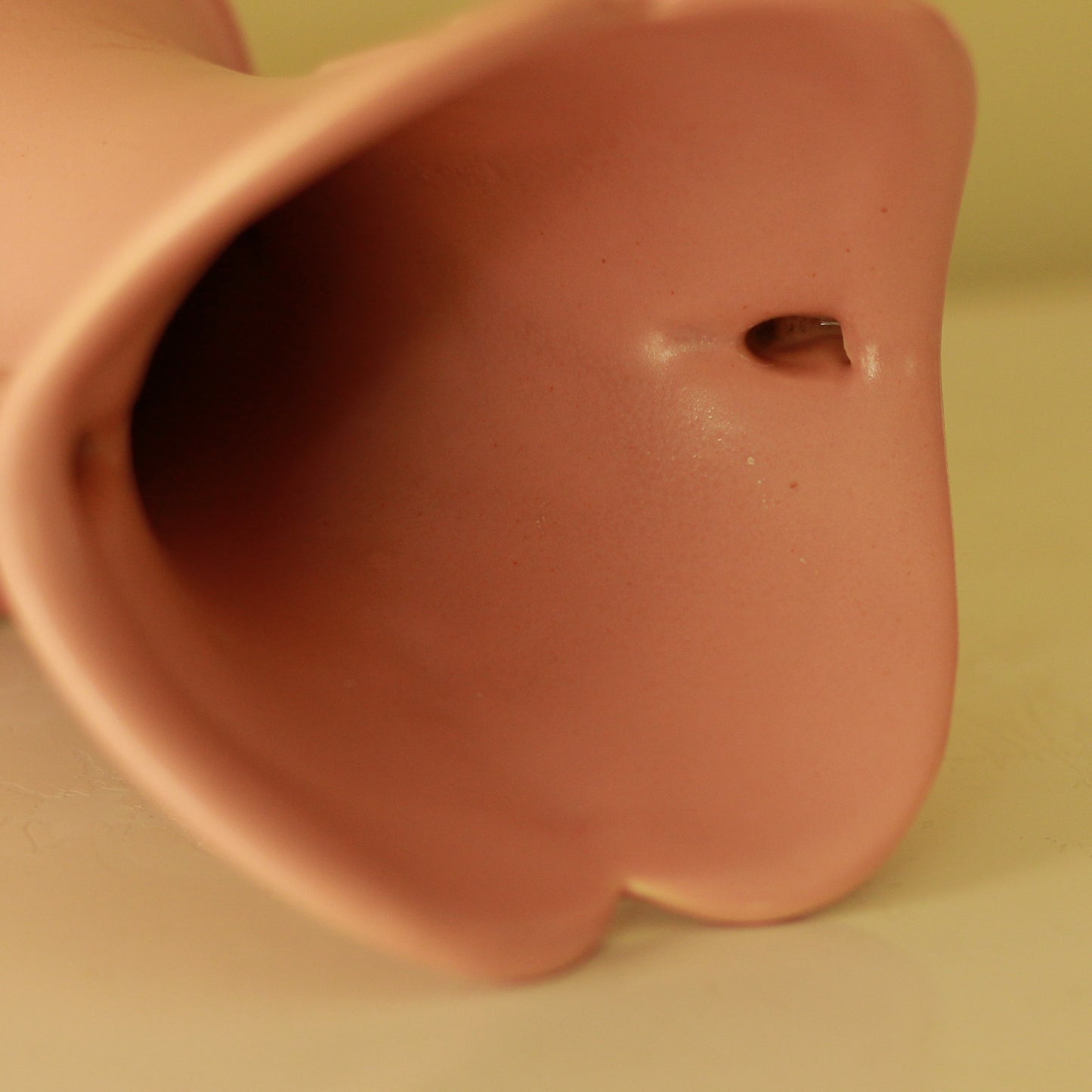 Vintage Abingdon Pink Double Handled Vase
