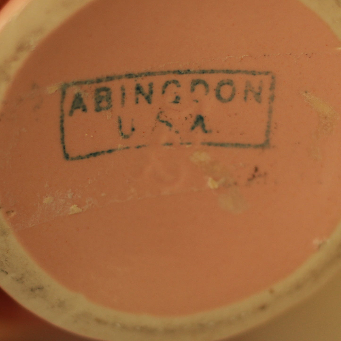 Vintage Abingdon Pink Double Handled Vase