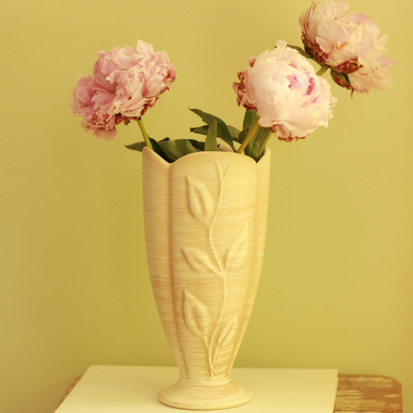 Vintage Ivory Haeger Vase