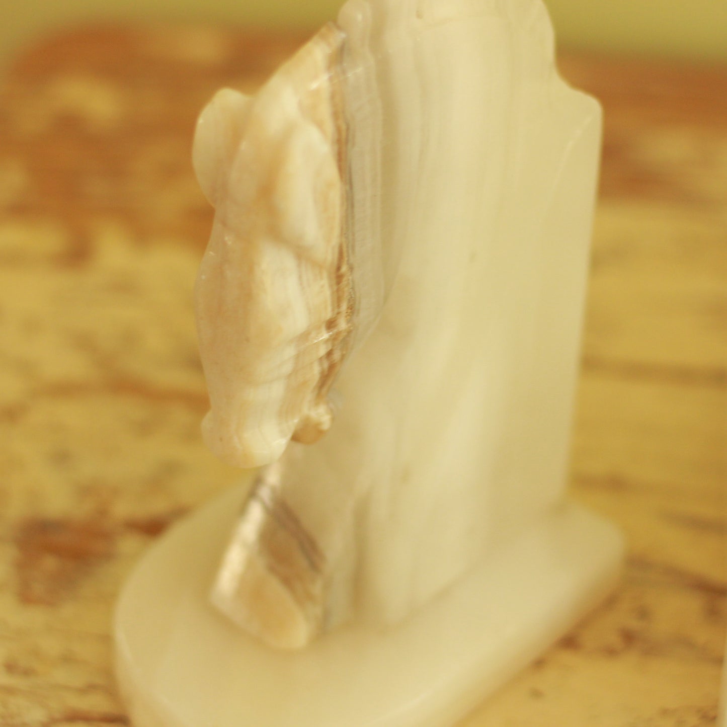 Vintage Set of Horse Head Onyx Bookends