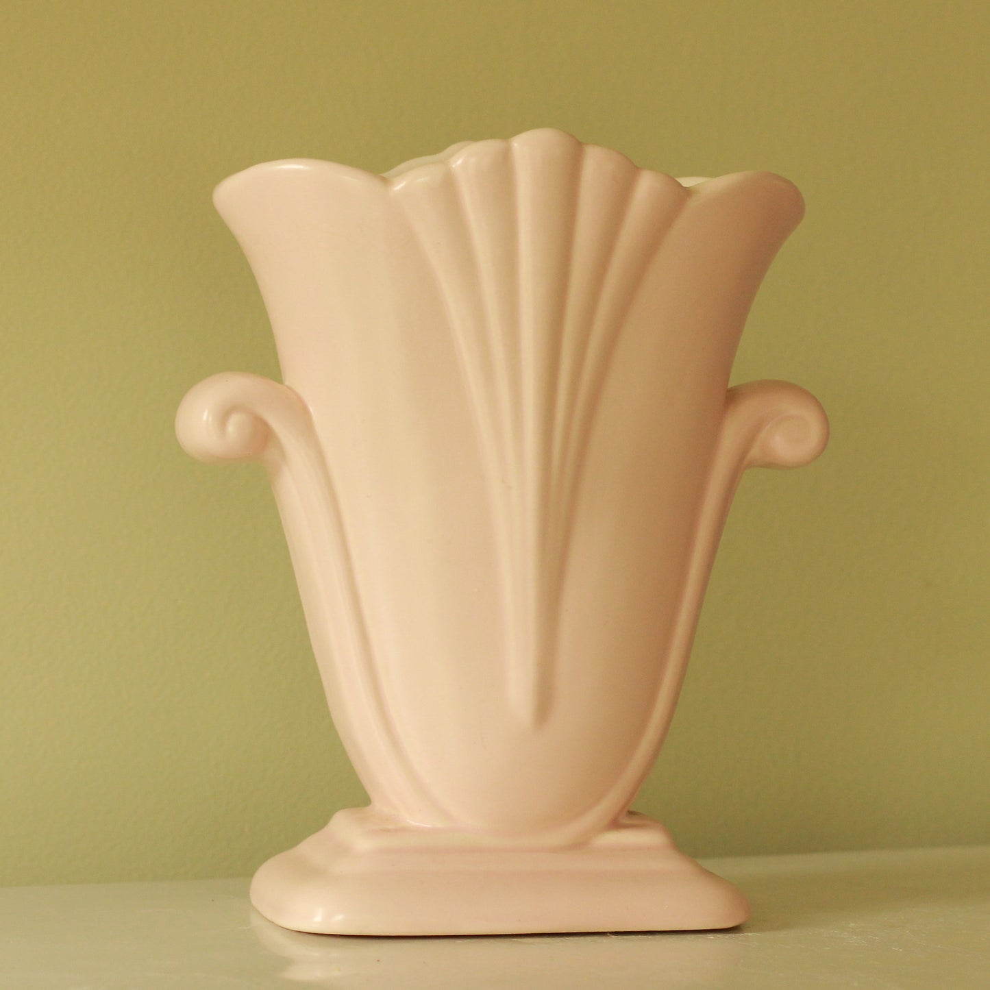 Vintage Red Wing Pink Vase
