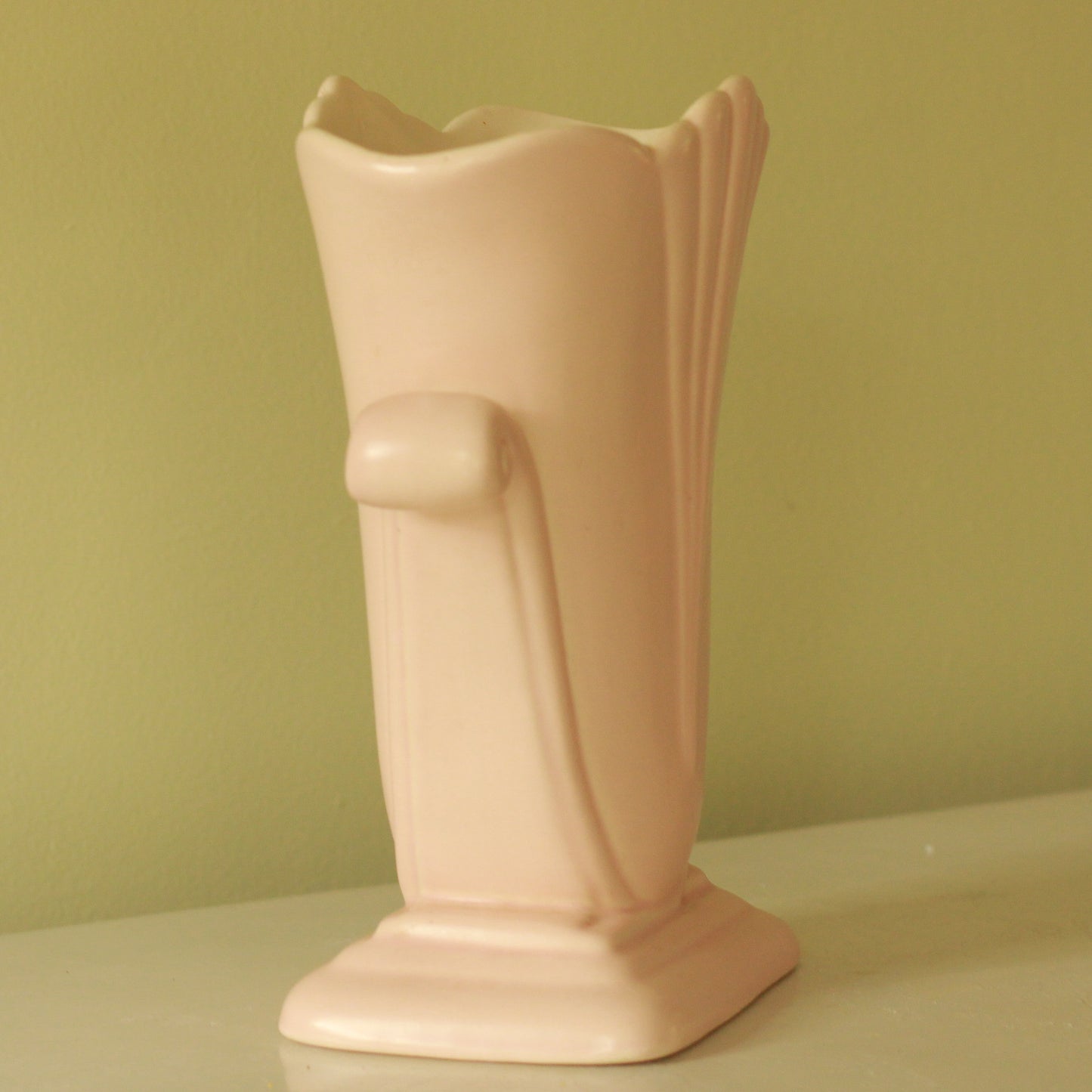 Vintage Red Wing Pink Vase