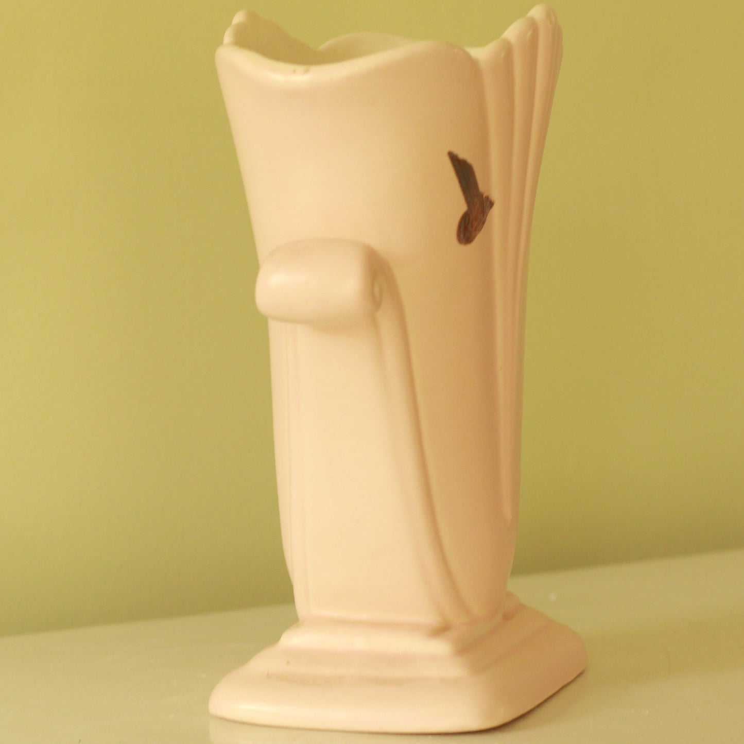 Vintage Red Wing Pink Vase