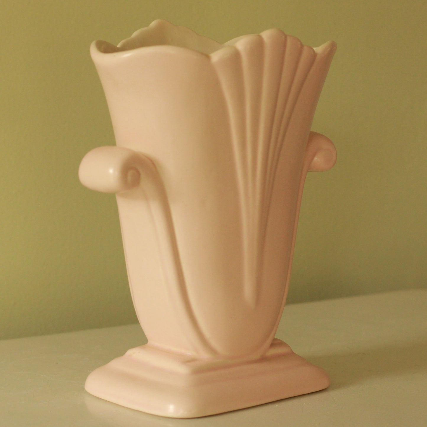 Vintage Red Wing Pink Vase