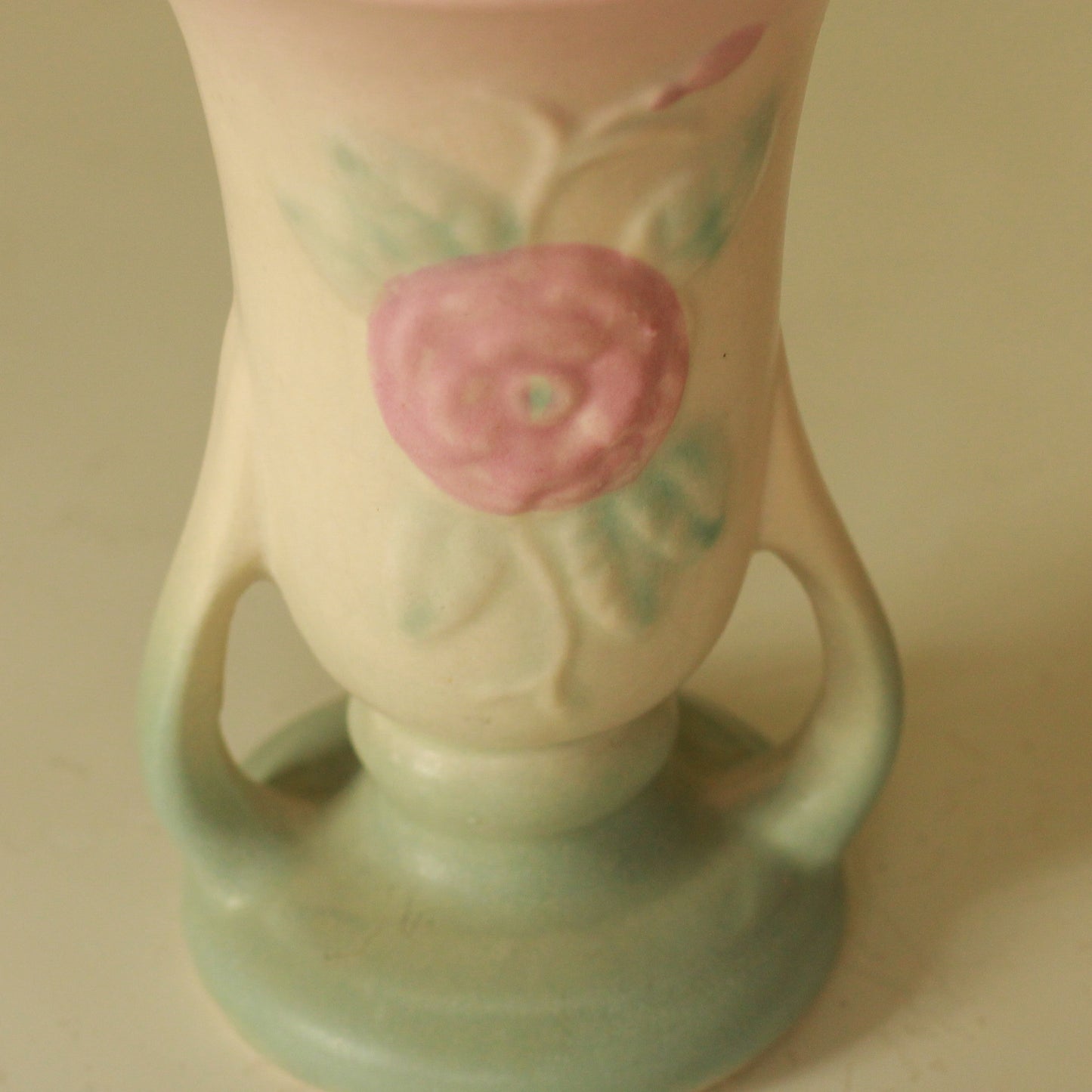 Vintage Hull Pottery Open Rose Vase