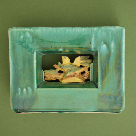 Vintage McCoy Arcature Style Vase with Bird