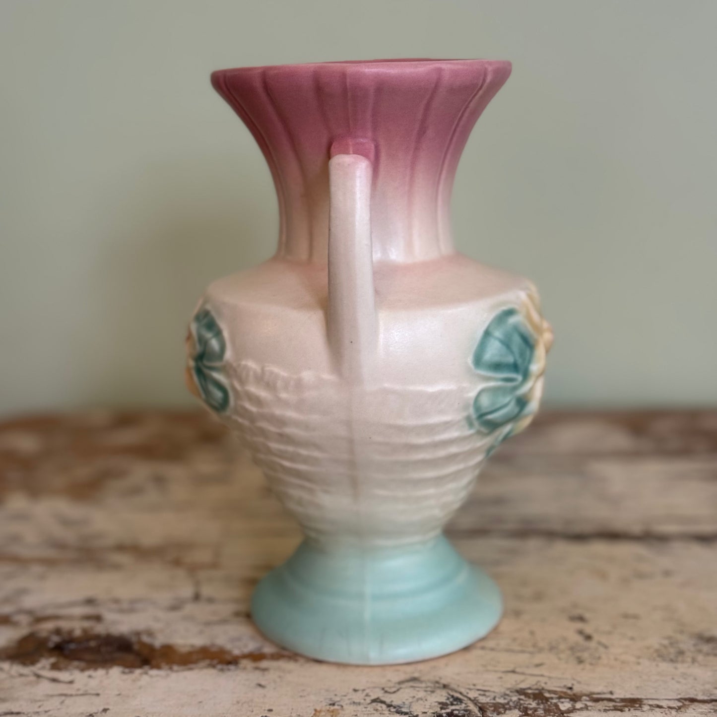 Hull Pottery Amphora Water Lily Vase