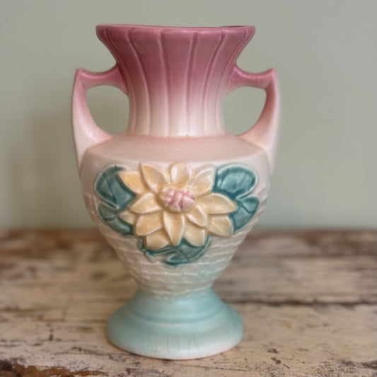 Hull Pottery Amphora Water Lily Vase
