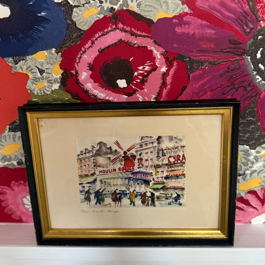 Vintage Moulin Rouge Paris France Print