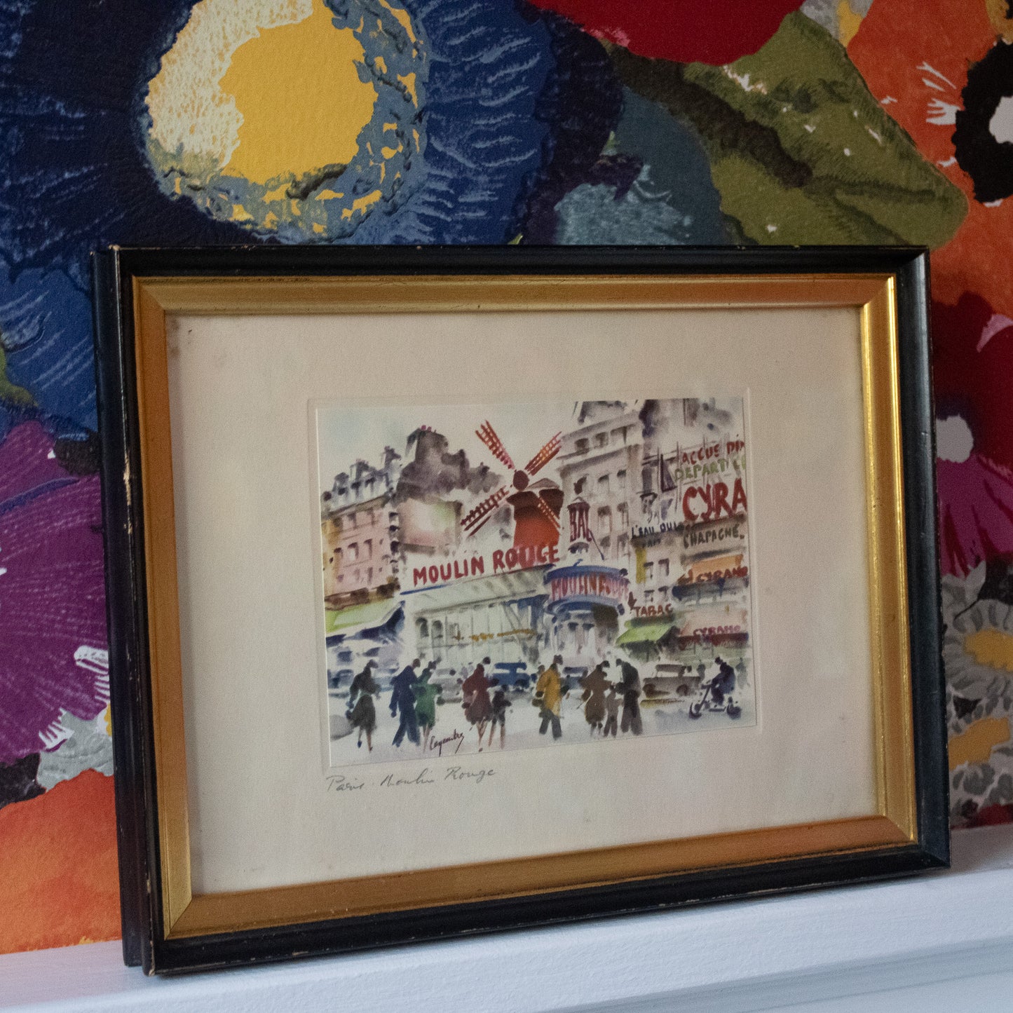 Vintage Moulin Rouge Paris France Print