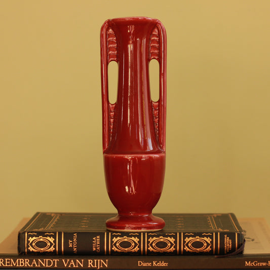 Vintage USA Pottery Double Handled Vase