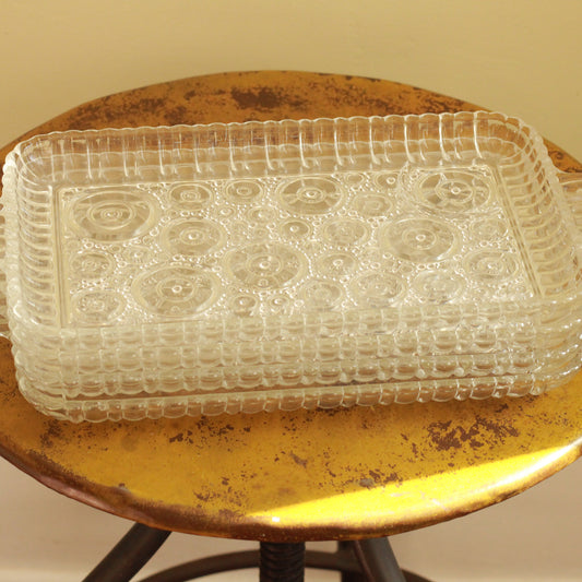 Vintage Anchorglass Serva Snack Set