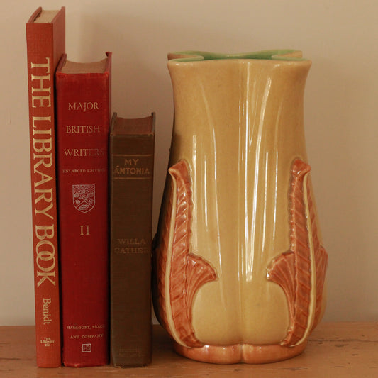 Vintage Red Wing Acanthus Vase