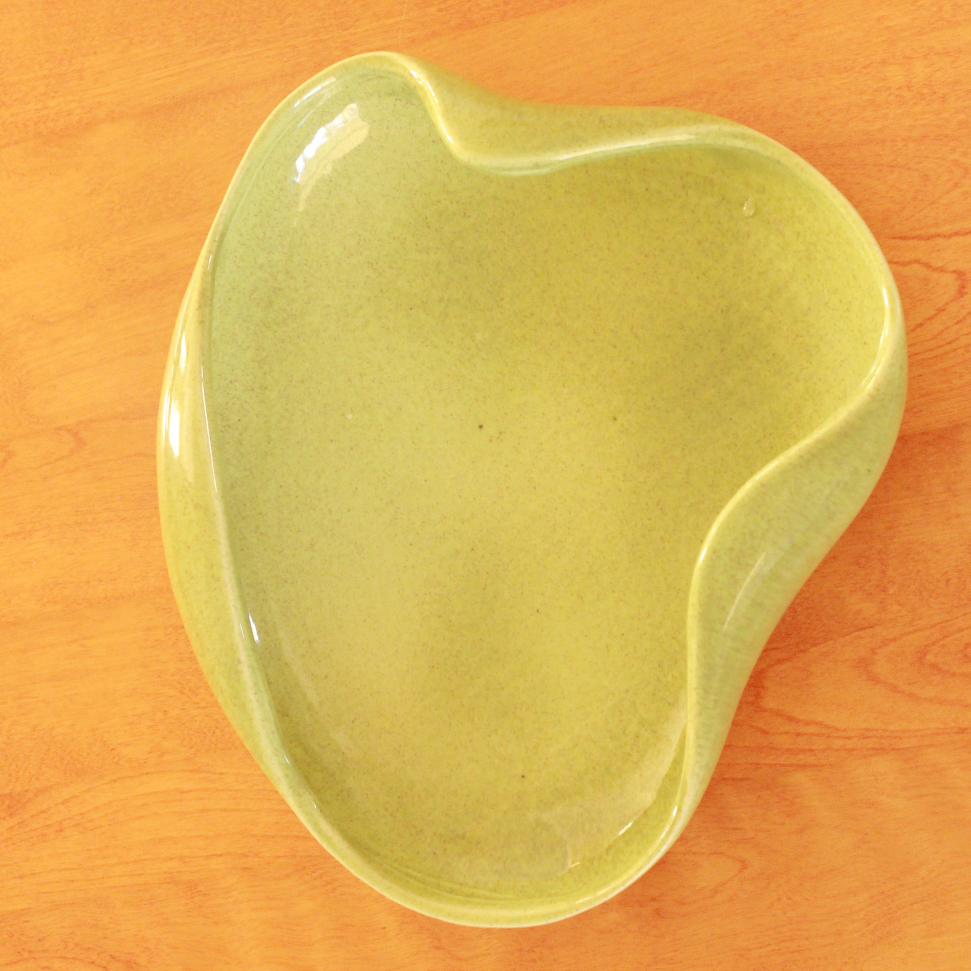 Red Wing Green Speckled Console Bowl