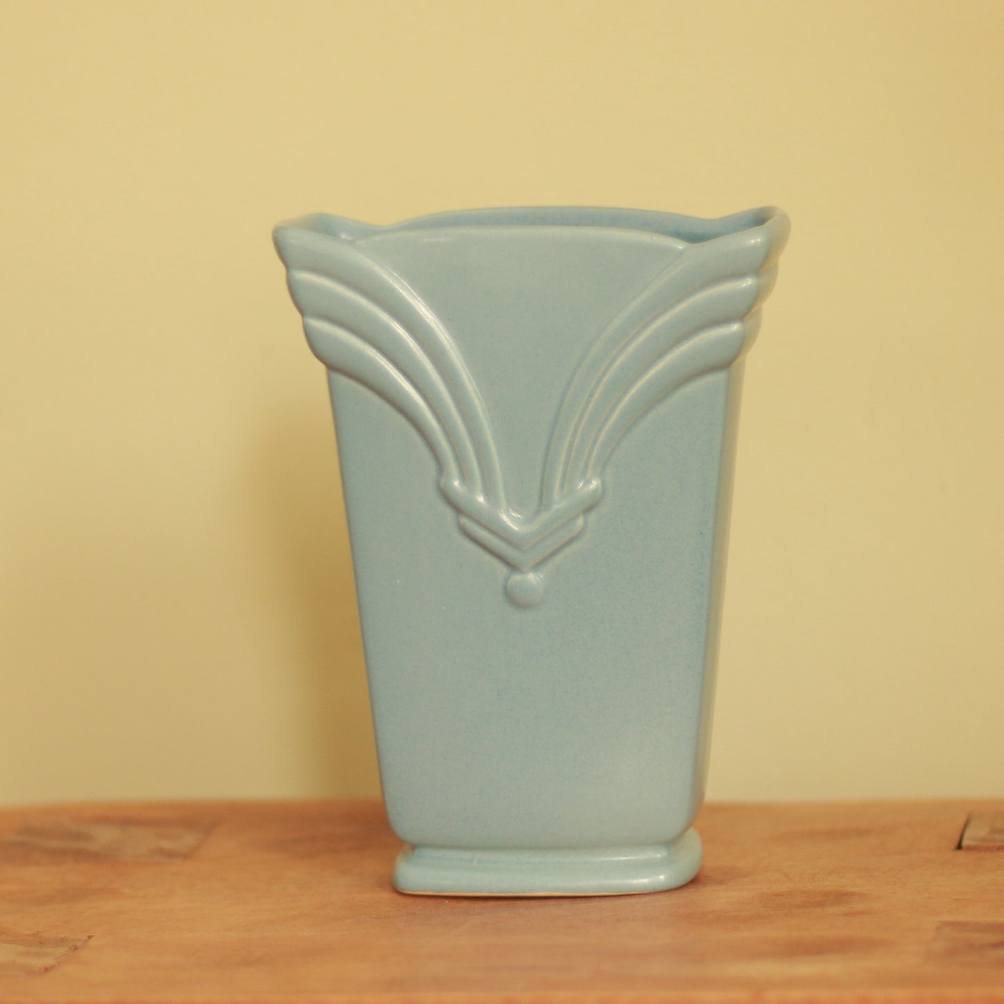 Vintage Red Wing Blue Vase
