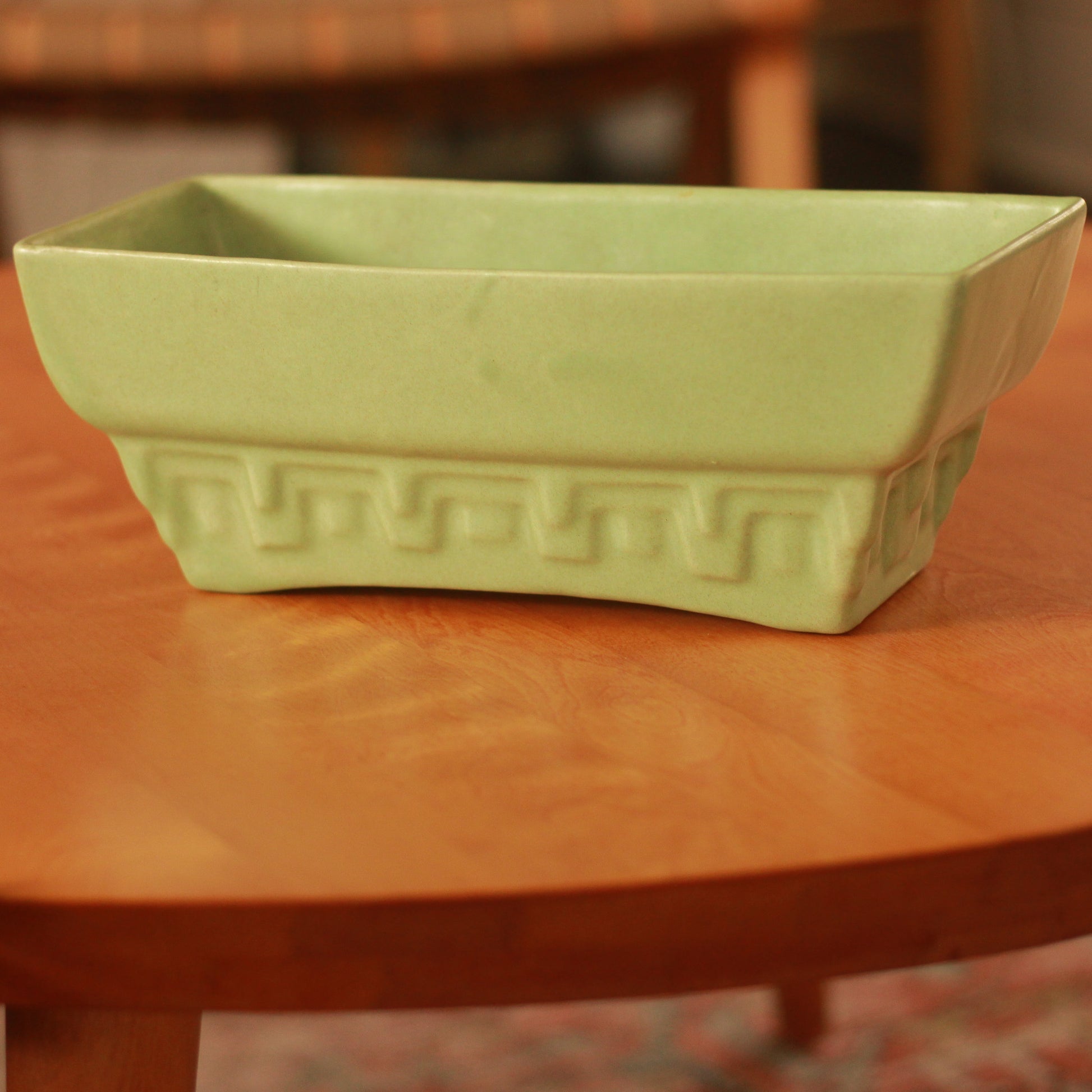 Haeger Art Deco Green Planter