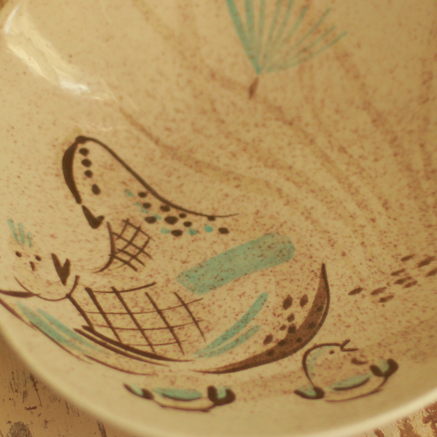 Red Wing Bob White MCM Serving Bowl