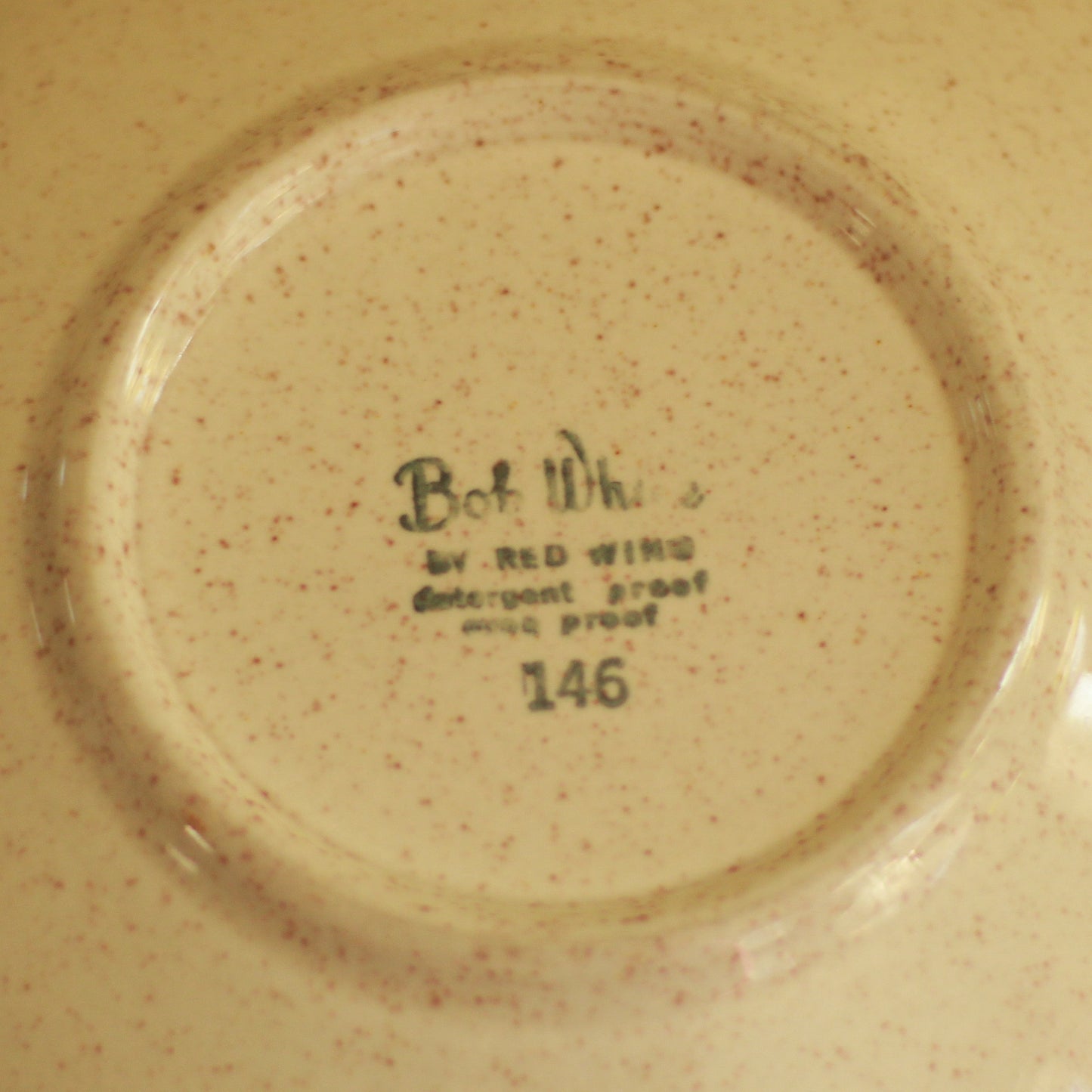 Red Wing Bob White MCM Serving Bowl