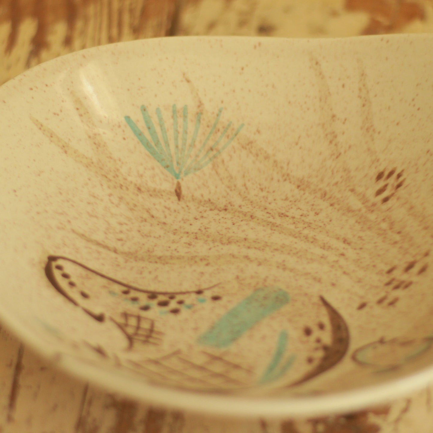 Red Wing Bob White MCM Serving Bowl
