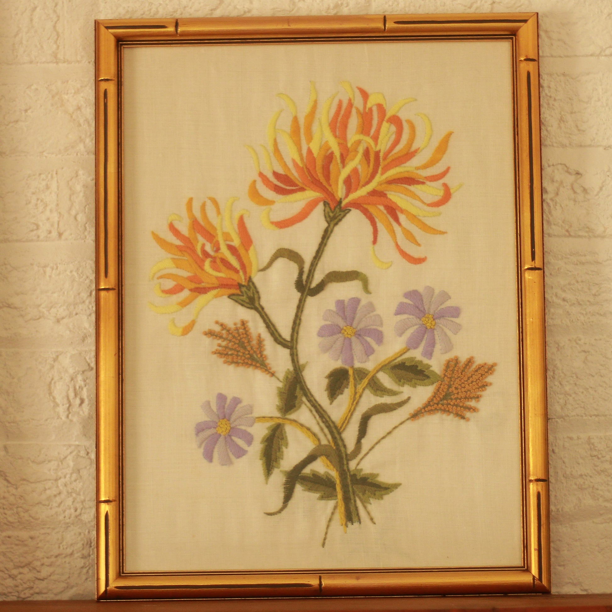 Needlework Art Framed