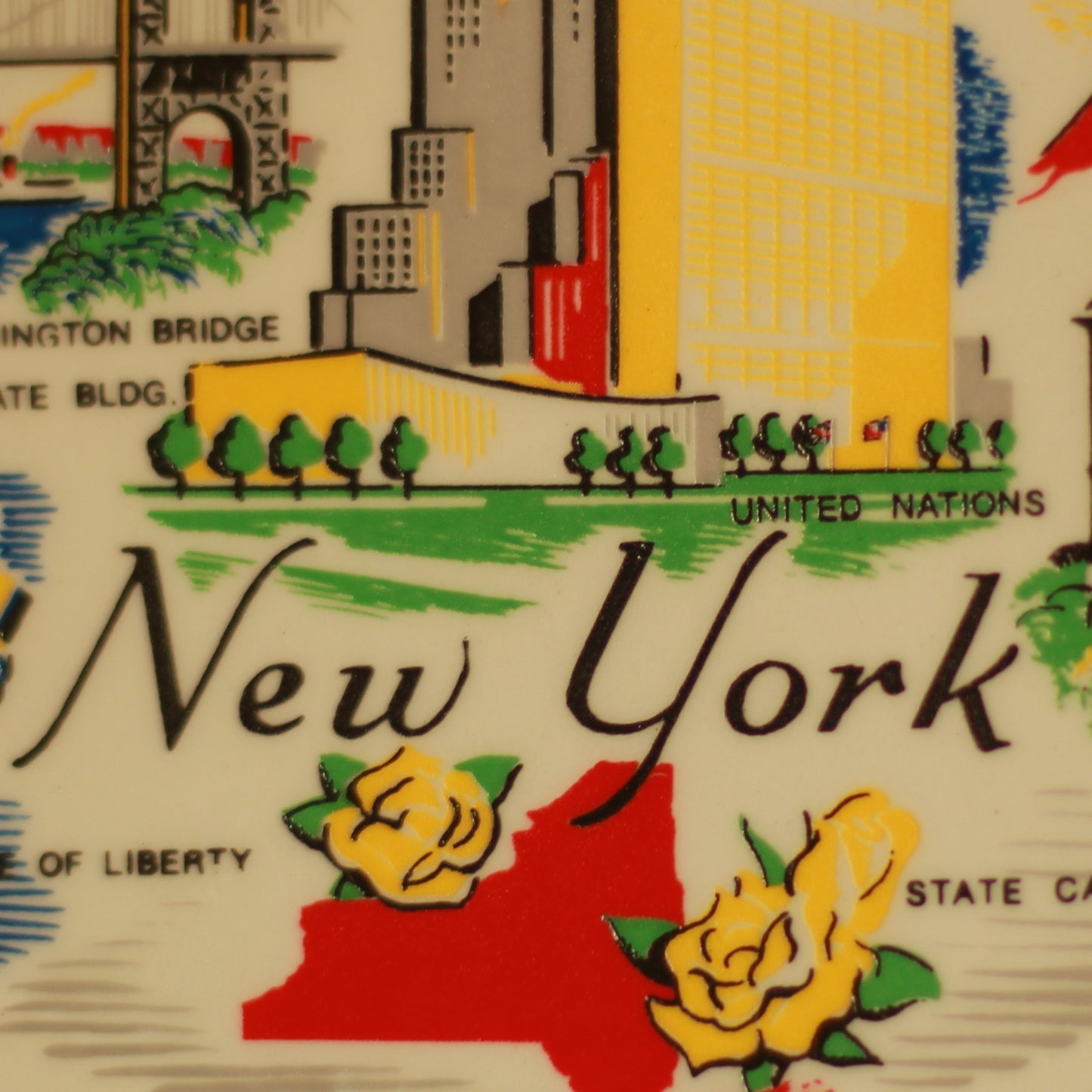 Vintage New York Souvenir Plate