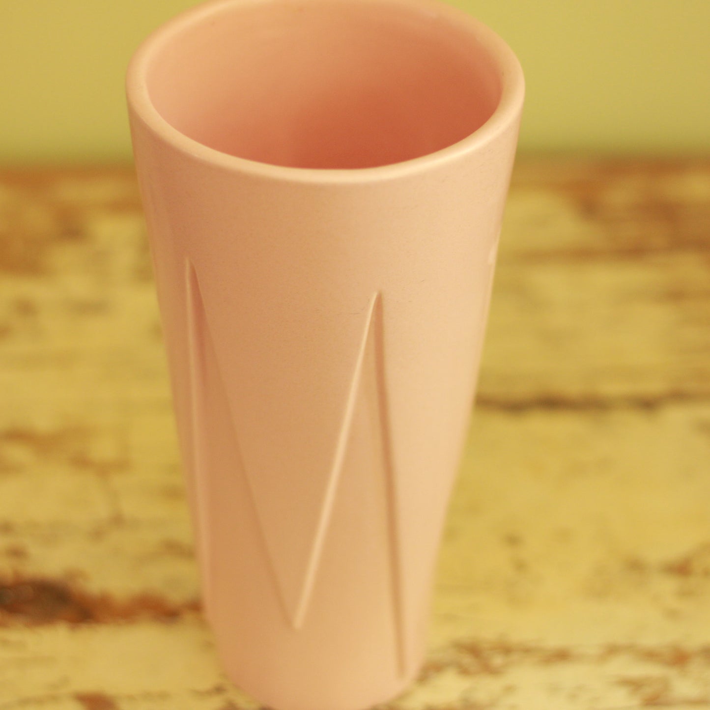 Vintage Red Wing MCM Pink Vase
